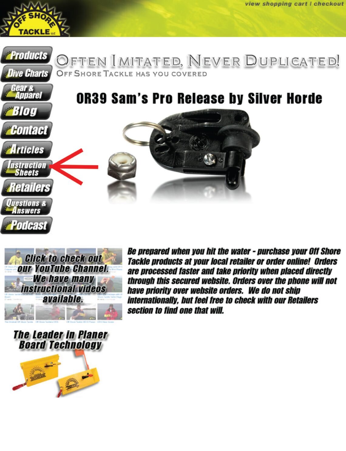 INSTRUCTION SHEETS ARE HERE TO HELP - The Off Shore Release