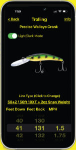 Precision Trolling Data  Fishing lure and trolling gear depth data and  apps available for iOS and Android devices