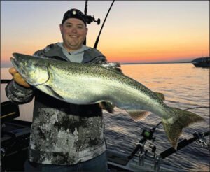 Off Shore Tackle planer boards are commonly used at night to target trophy walleye, salmon and more. Anglers use anumber of creative ways to keep track of their boards in low light conditions.