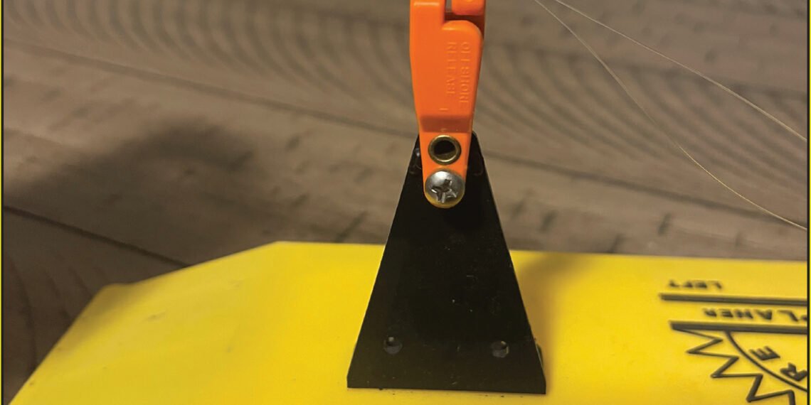 The line trick is an easy way to rig in-line boards so that the board can be tripped for switching out lures or when a fish is hooked.