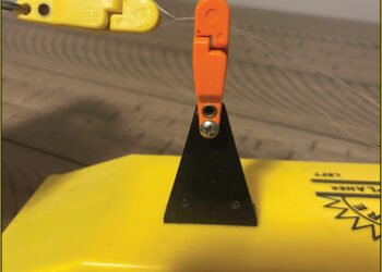 The line trick is an easy way to rig in-line boards so that the board can be tripped for switching out lures or when a fish is hooked.