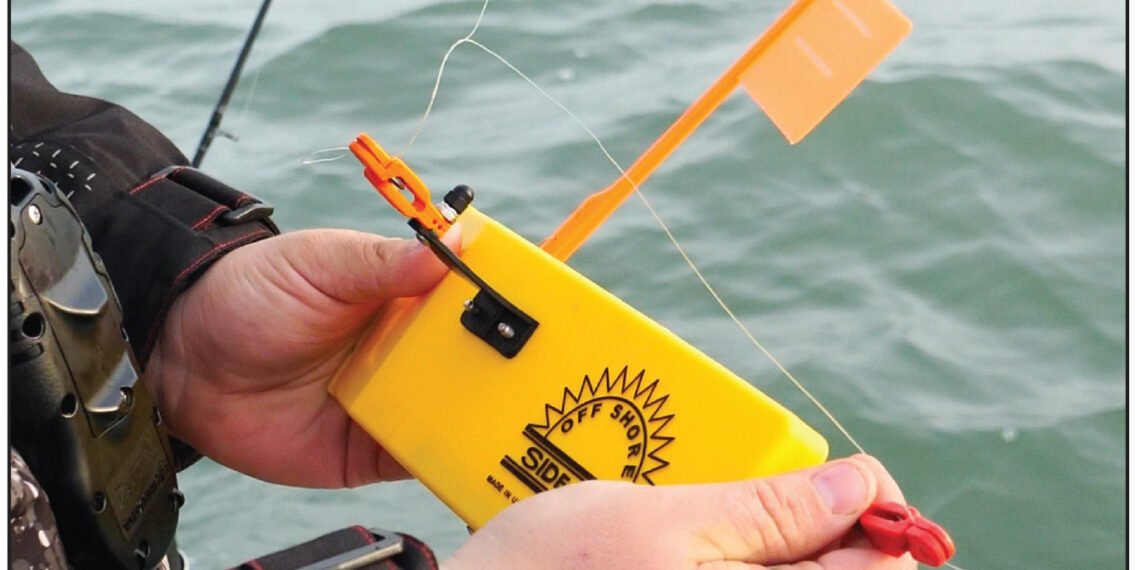 This photo of an OR12 Side Planer equipped with an OR19 on the bracket and OR16 on the tail (how it comes packaged), illustrates how to utilize the “Loop Trick” when you wish to trip the board. This works especially well when using monofilament lines.